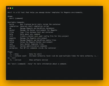 Anvil Magento 2 Docker Application